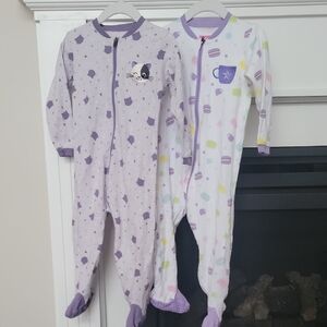 Purple and White Kids One Pieces